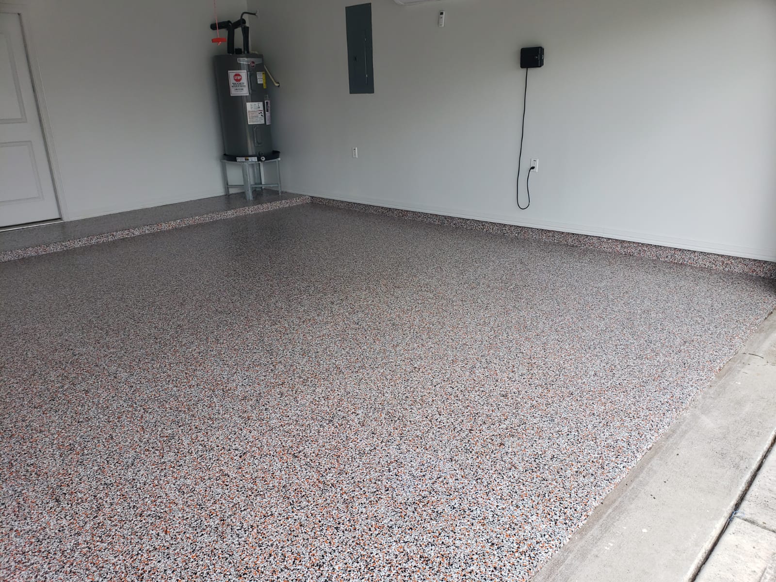 Polyaspartic One Day Garage Flooring RGV Concrete Stain
